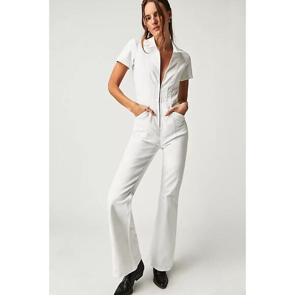 We the Free Jayde Flare Jumpsuit Sz S